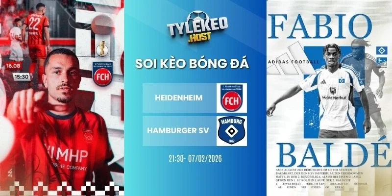 Tỷ lệ kèo nhà cái Heidenheim vs Hamburger SV - Bundesliga, 07/02/2026